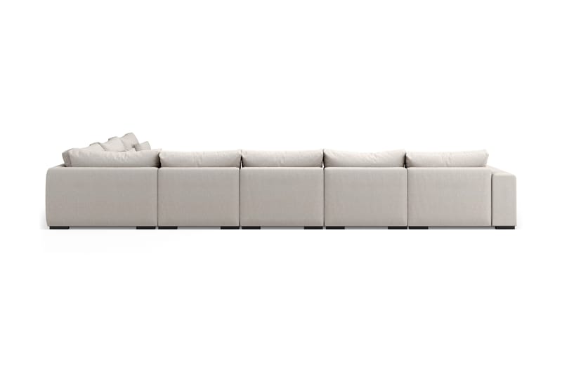 U-modulsofa Columbus Large med Divan Venstre - Beige - Komplett modulsofa