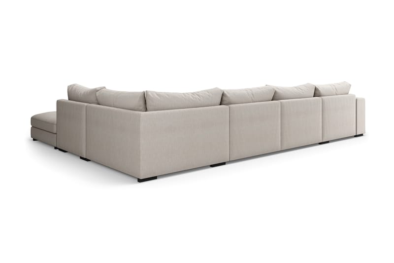 U-modulsofa Columbus med Divan Venstre - Beige - Komplett modulsofa