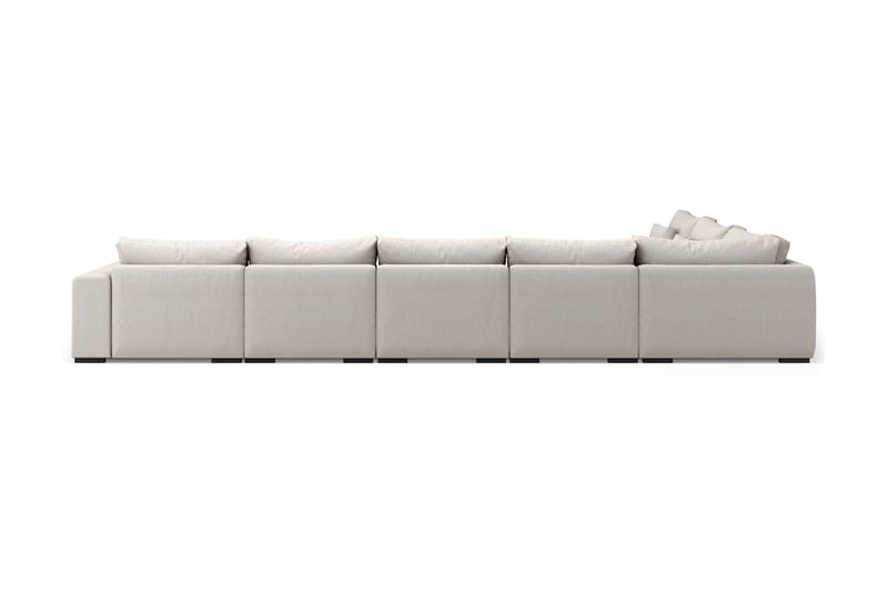 U-modulsofa Dubai Large med Divan Høyre - Beige - Møbler - Sofaer - Modulsofaer - Komplett modulsofa