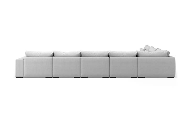 U-modulsofa Dubai Large med Divan Høyre - Lysgrå - Møbler - Sofaer - Modulsofaer - Komplett modulsofa