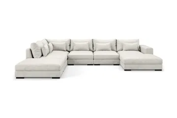 U-modulsofa Dubai med Divan Høyre Fløyel