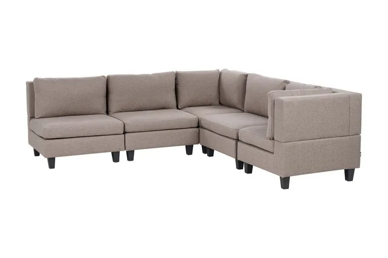 Komplett modulsoffa Brun, Svart
