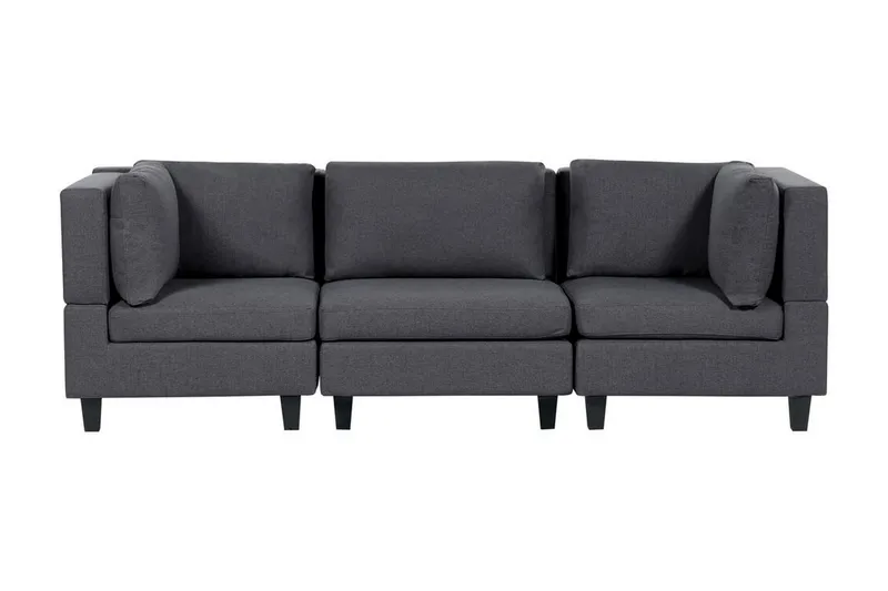 Komplett modulsoffa Grå, Svart