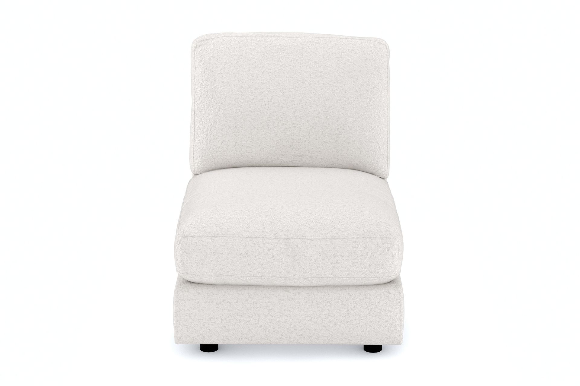 Arken 1-seters Midtmodul i Bouclé 70 cm bred - Hvit - Møbler - Sofaer - Modulsofaer - Midtmodul