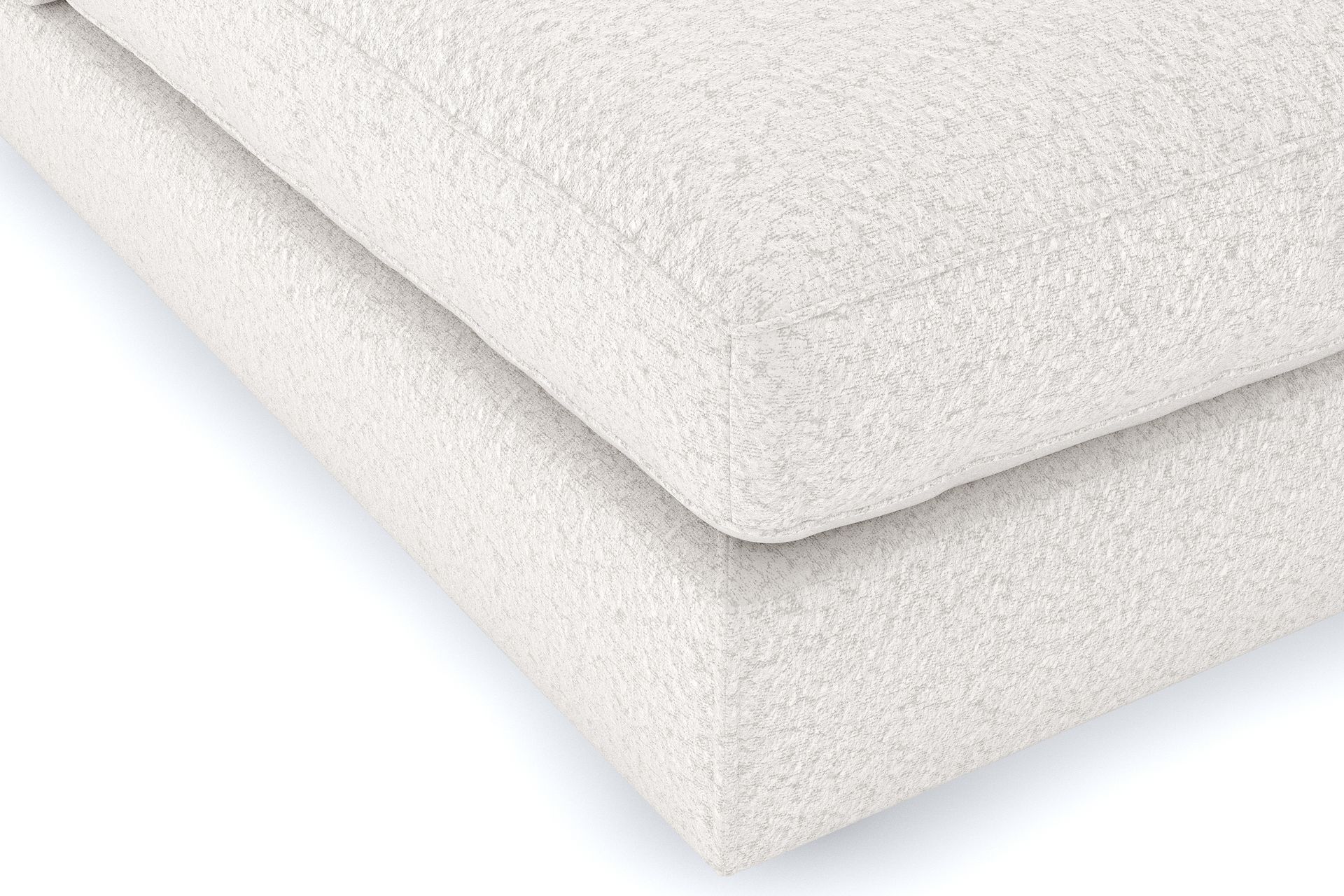 Arken 1-seters Midtmodul i Bouclé 70 cm bred - Hvit - Møbler - Sofaer - Modulsofaer - Midtmodul