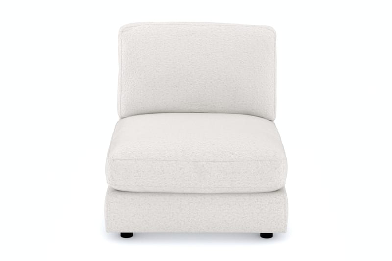 Arken 1-seters Midtmodul i Bouclé 90 cm bred - Hvit - Møbler - Sofaer - Modulsofaer - Midtmodul