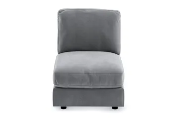 Arken 1-seters Midtmodul i Fløyel 70 cm bred - Lys grå - Møbler - Sofaer - Modulsofaer - Midtmodul
