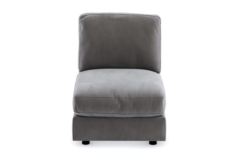 Arken 1-seters Midtmodul i Fløyel 70 cm bred - Mørk grå - Møbler - Sofaer - Modulsofaer - Midtmodul