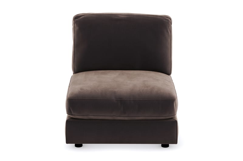 Arken 1-seters Midtmodul i Fløyel 90 cm bred - Brun - Møbler - Sofaer - Modulsofaer - Midtmodul