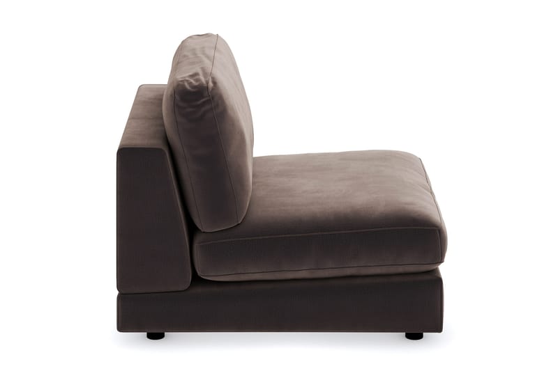 Arken 1-seters Midtmodul i Fløyel 90 cm bred - Brun - Møbler - Sofaer - Modulsofaer - Midtmodul