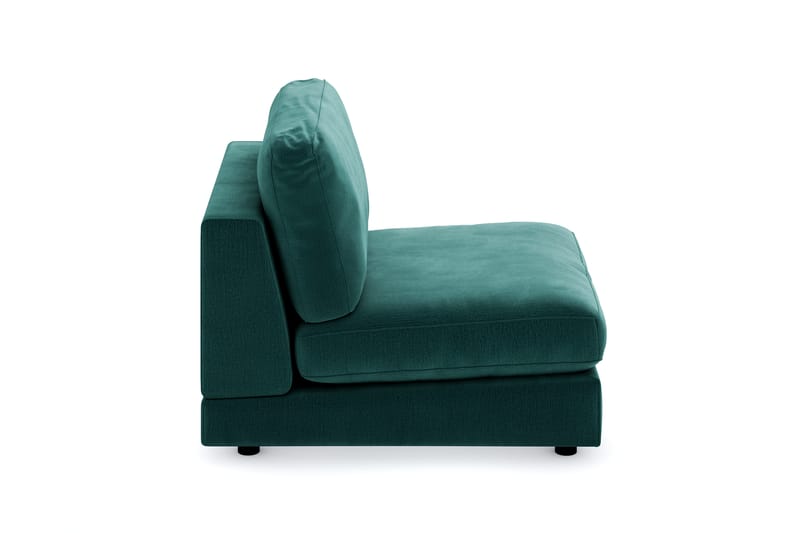 Arken 1-seters Midtmodul i Fløyel 90 cm bred - Grønn - Møbler - Sofaer - Modulsofaer - Midtmodul
