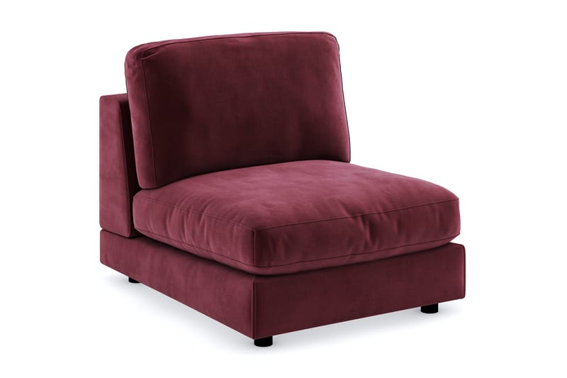 Arken 1-seters Midtmodul i Fløyel 90 cm bred, Lilla