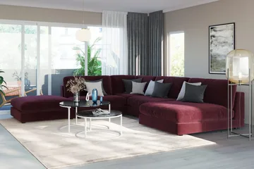 Arken 1-seters Midtmodul i Fløyel 90 cm bred - Lilla - Møbler - Sofaer - Modulsofaer - Midtmodul