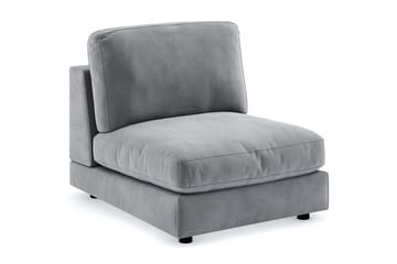 Arken 1-seters Midtmodul i Fløyel 90 cm bred - Lys grå - Møbler - Sofaer - Modulsofaer - Midtmodul