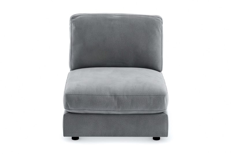 Arken 1-seters Midtmodul i Fløyel 90 cm bred - Lys grå - Møbler - Sofaer - Modulsofaer - Midtmodul