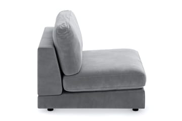Arken 1-seters Midtmodul i Fløyel 90 cm bred - Lys grå - Møbler - Sofaer - Modulsofaer - Midtmodul