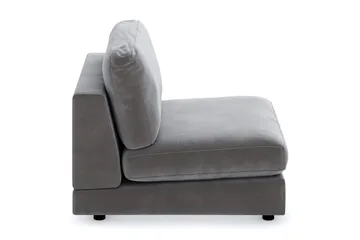 Arken 1-seters Midtmodul i Fløyel 90 cm bred - Mørk grå - Møbler - Sofaer - Modulsofaer - Midtmodul