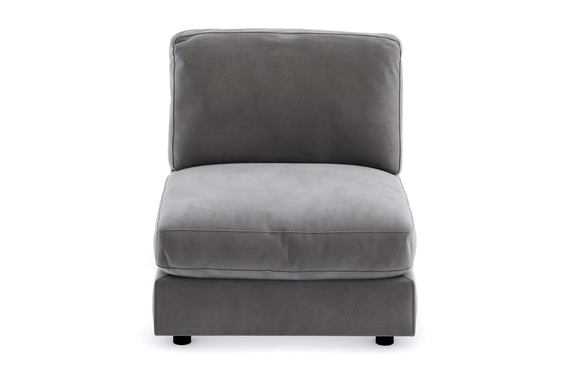 Arken 1-seters Midtmodul i Fløyel 90 cm bred - Mørk grå - Møbler - Sofaer - Modulsofaer - Midtmodul