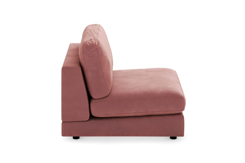 Arken 1-seters Midtmodul i Fløyel 90 cm bred - Rosa - Møbler - Sofaer - Modulsofaer - Midtmodul