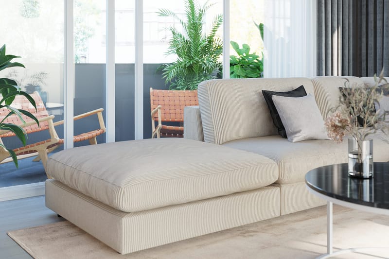 Arken 1-seters Midtmodul i Manchester 70 cm bred - Beige - Møbler - Sofaer - Modulsofaer - Midtmodul