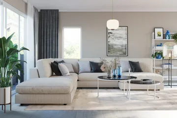 Arken 1-seters Midtmodul i Manchester 70 cm bred - Beige - Møbler - Sofaer - Modulsofaer - Midtmodul