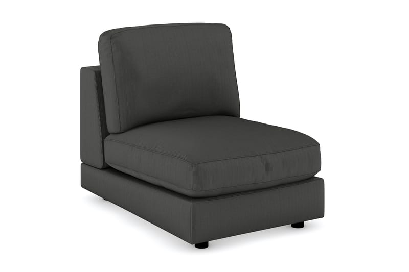 Arken 1-seters Midtmodul i Manchester 70 cm bred - Mørk grå - Møbler - Sofaer - Modulsofaer - Midtmodul