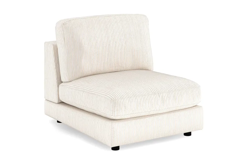 Arken 1-seters Midtmodul i Manchester 90 cm bred - Beige - Møbler - Sofaer - Modulsofaer - Midtmodul