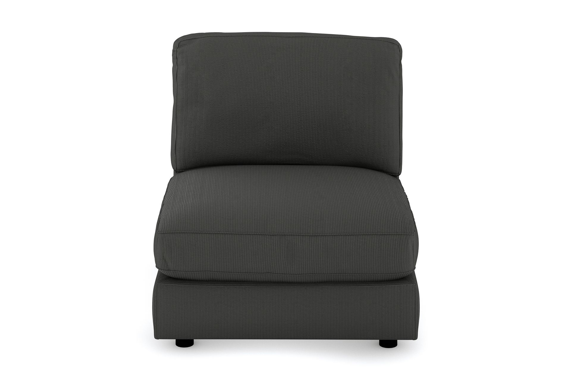 Arken 1-seters Midtmodul i Manchester 90 cm bred - Mørk grå - Møbler - Sofaer - Modulsofaer - Midtmodul