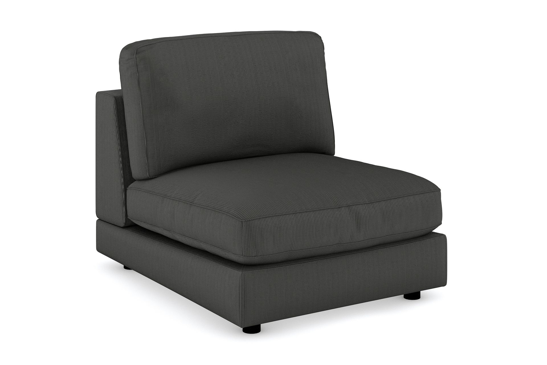 Arken 1-seters Midtmodul i Manchester 90 cm bred - Mørk grå - Møbler - Sofaer - Modulsofaer - Midtmodul