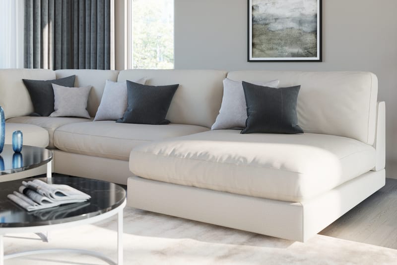 Arken 1-seters Midtmodul i Stoff 90 cm bred - Beige - Møbler - Sofaer - Modulsofaer - Midtmodul