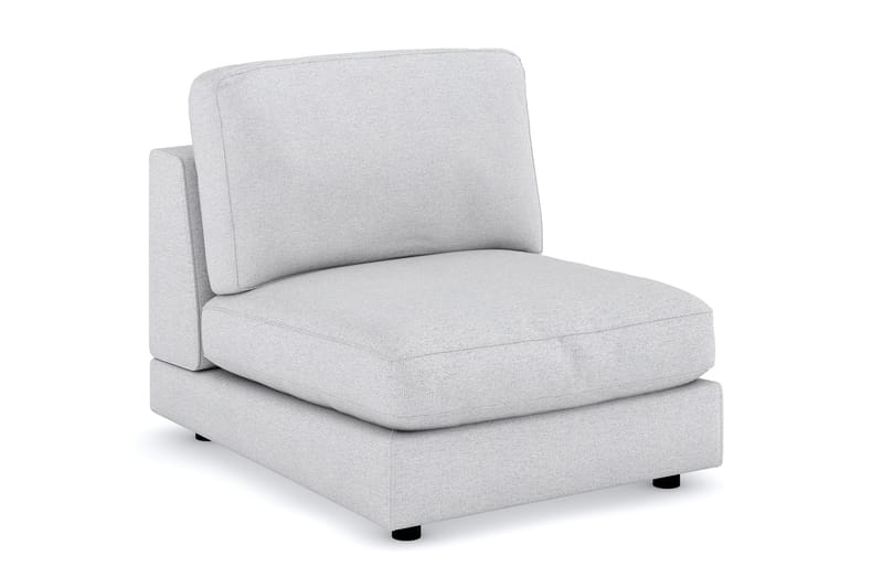 Arken 1-seters Midtmodul i Stoff 90 cm bred - Lys grå - Møbler - Sofaer - Modulsofaer - Midtmodul