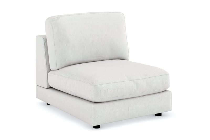 Arken 1-seters Midtmodul i Stoff 90 cm bred, Lys grå