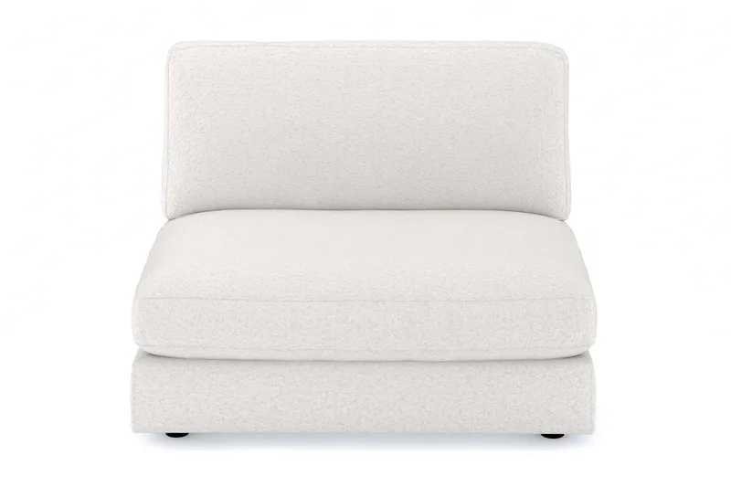 Arken 2-seters Midtmodul i Bouclé 120 cm bred - Hvit - Møbler - Sofaer - Modulsofaer - Midtmodul