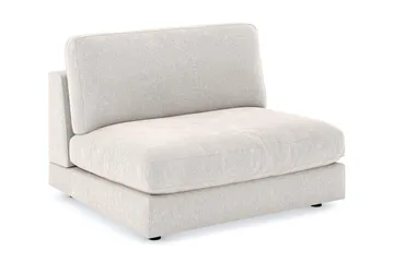 Arken 2-seters Midtmodul i Fløyel 120 cm bred - Kremhvit - Møbler - Sofaer - Modulsofaer - Midtmodul