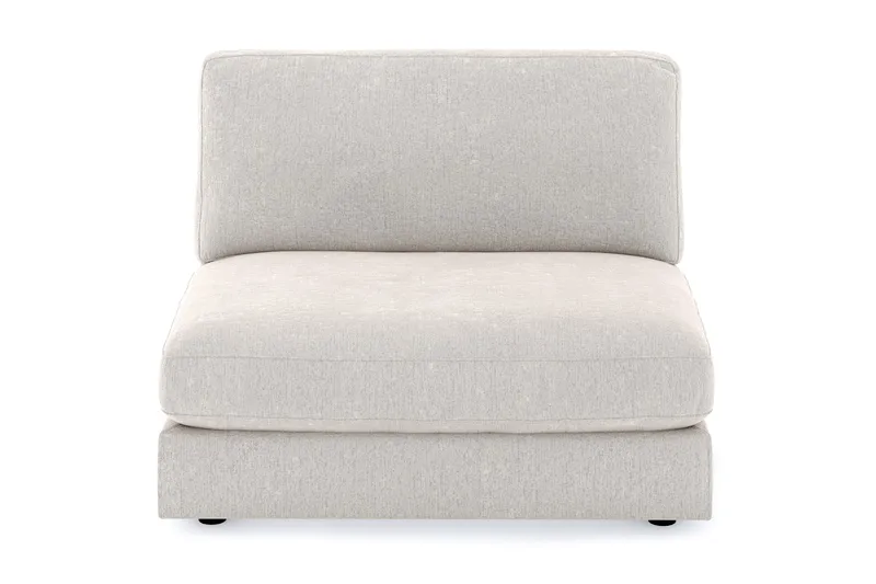 Arken 2-seters Midtmodul i Fløyel 120 cm bred - Kremhvit - Møbler - Sofaer - Modulsofaer - Midtmodul