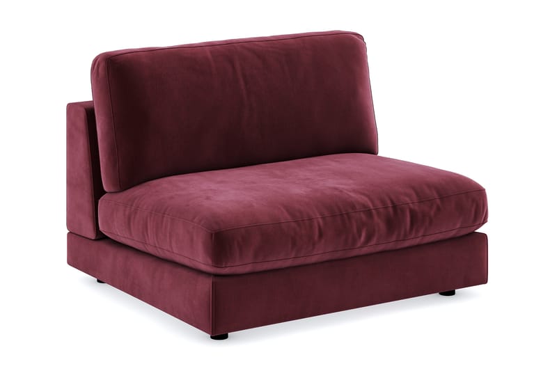 Arken 2-seters Midtmodul i Fløyel 120 cm bred, Lilla