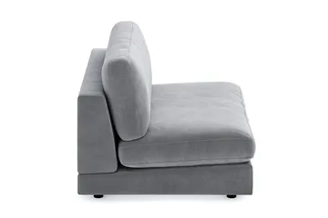 Arken 2-seters Midtmodul i Fløyel 120 cm bred - Lys grå - Møbler - Sofaer - Modulsofaer - Midtmodul