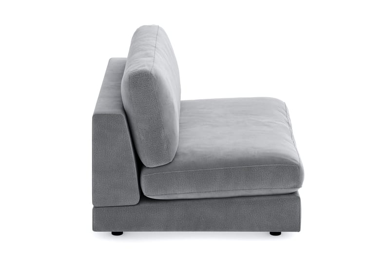 Arken 2-seters Midtmodul i Fløyel 120 cm bred - Lys grå - Møbler - Sofaer - Modulsofaer - Midtmodul