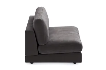 Arken 2-seters Midtmodul i Fløyel 120 cm bred - Mørk grå - Møbler - Sofaer - Modulsofaer - Midtmodul