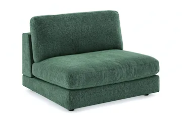 Arken 2-seters Midtmodul i Fløyel 120 cm bred - Mørk grønn - Møbler - Sofaer - Modulsofaer - Midtmodul