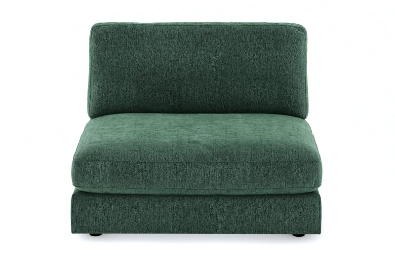 Arken 2-seters Midtmodul i Fløyel 120 cm bred - Mørk grønn - Møbler - Sofaer - Modulsofaer - Midtmodul