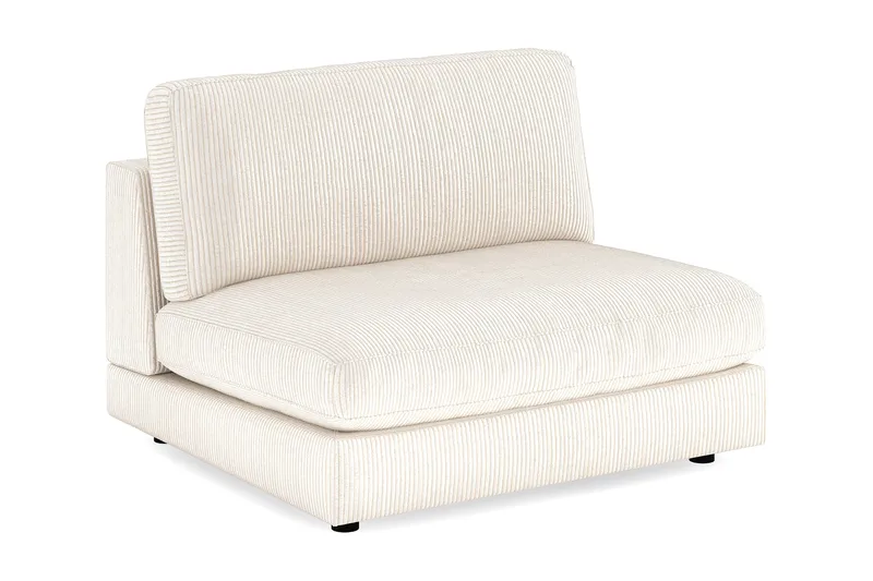 Arken 2-seters Midtmodul i Manchester 120 cm bred - Beige - Møbler - Sofaer - Modulsofaer - Midtmodul