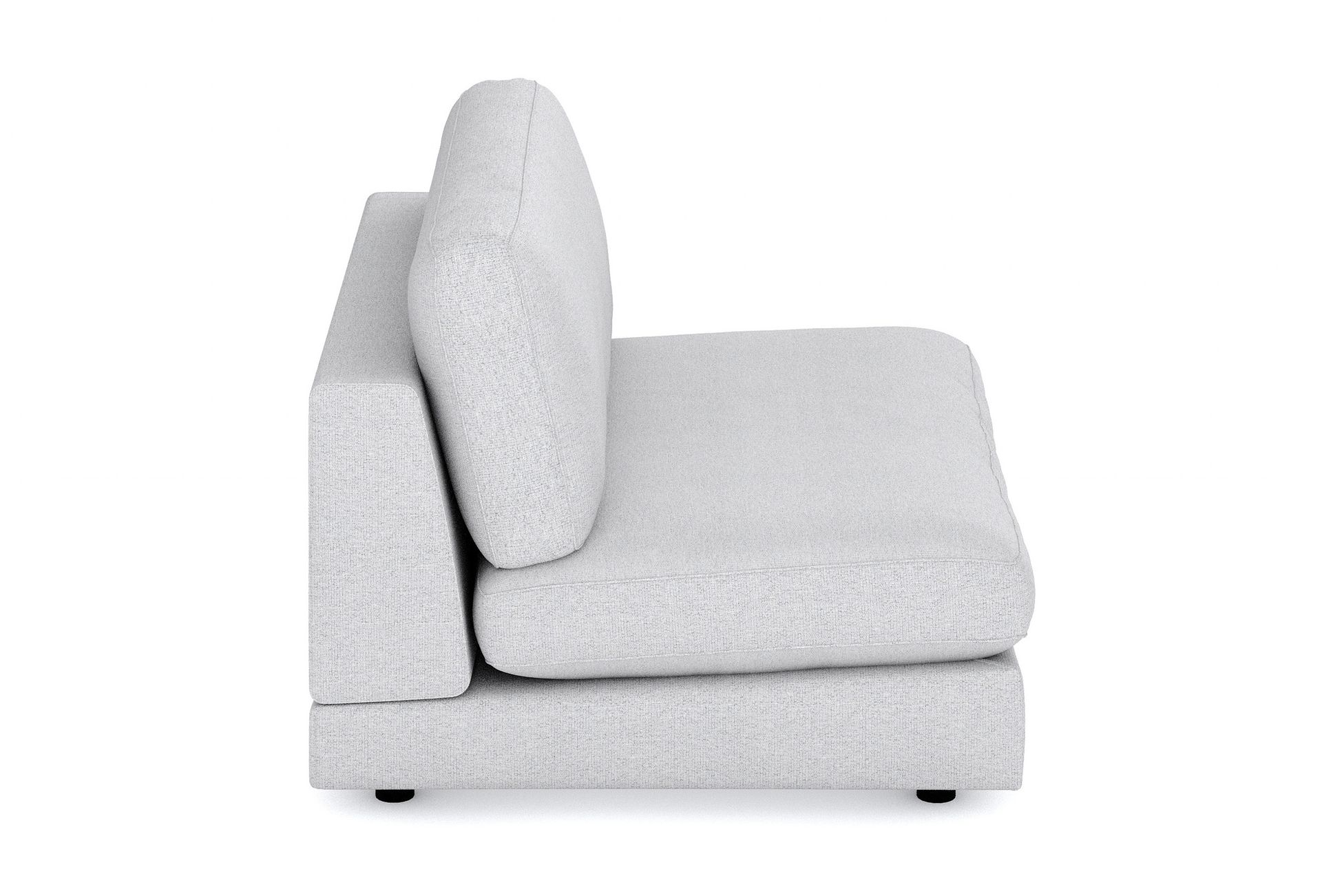 Arken 2-seters Midtmodul i Stoff 120 cm bred - Lys grå - Møbler - Sofaer - Modulsofaer - Midtmodul