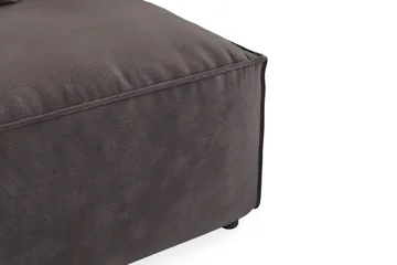 Cubo 1-seters Midtmodul i Fløyel 80 cm bred - Mørk grå - Møbler - Sofaer - Modulsofaer - Midtmodul