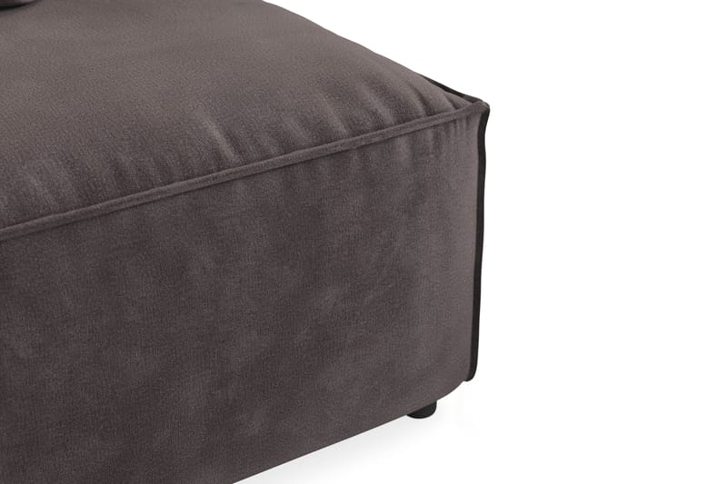 Cubo 1-seters Midtmodul i Fløyel 80 cm bred - Mørk grå - Møbler - Sofaer - Modulsofaer - Midtmodul