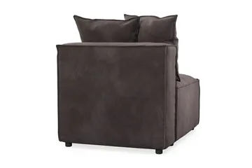 Cubo 1-seters Midtmodul i Fløyel 80 cm bred - Mørk grå - Møbler - Sofaer - Modulsofaer - Midtmodul