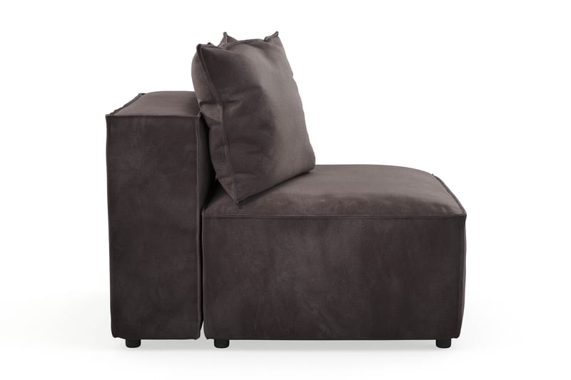 Cubo 1-seters Midtmodul i Fløyel 80 cm bred - Mørk grå - Møbler - Sofaer - Modulsofaer - Midtmodul