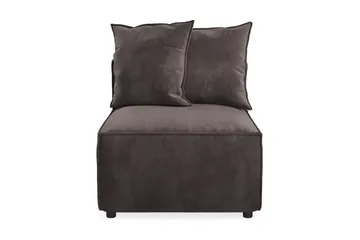 Cubo 1-seters Midtmodul i Fløyel 80 cm bred - Mørk grå - Møbler - Sofaer - Modulsofaer - Midtmodul
