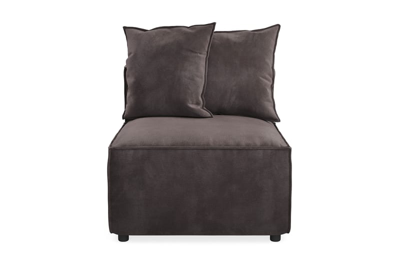 Cubo 1-seters Midtmodul i Fløyel 80 cm bred - Mørk grå - Møbler - Sofaer - Modulsofaer - Midtmodul