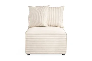 Cubo 1-seters Midtmodul i Manchester 80 cm bred - Beige - Møbler - Sofaer - Modulsofaer - Midtmodul